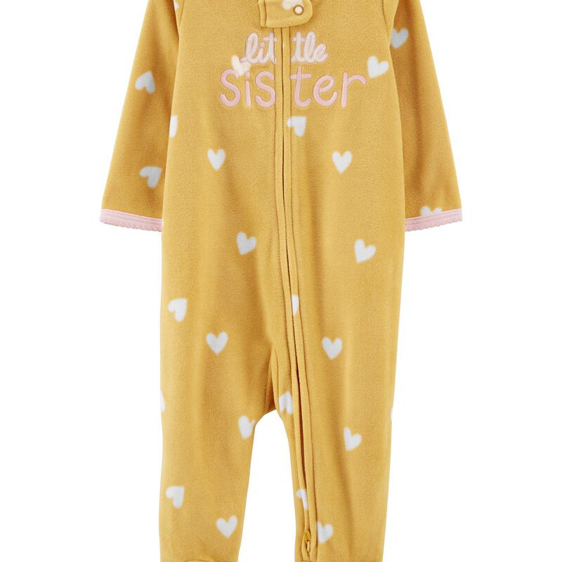 Baby Little Sister 2-Way Zip Fleece Sleep & Play | Carter's
