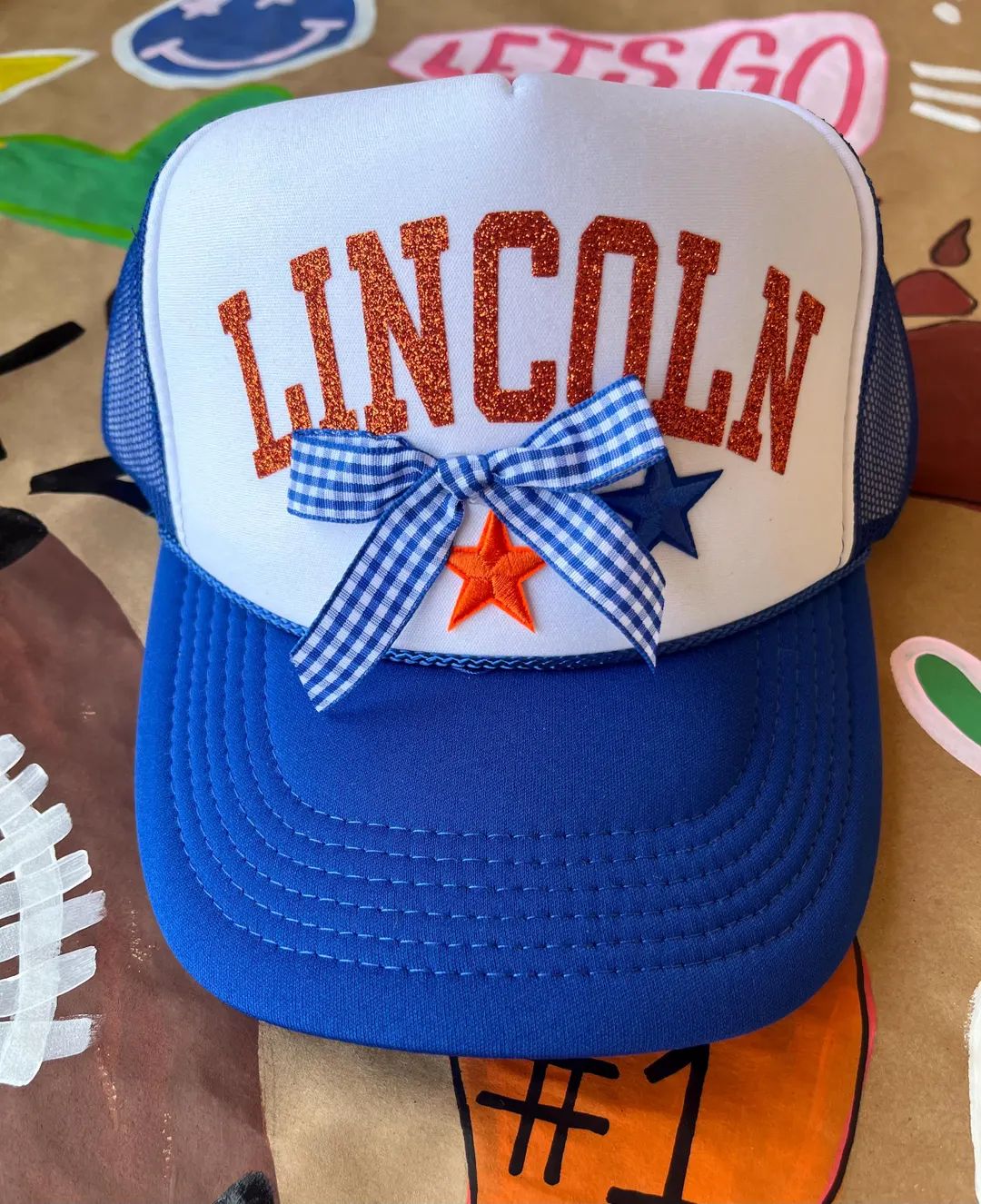 Happystack Custom Lincoln Spirit Wear Trucker Hats, Custom Trucker Hat, Trucker Hat, Edwardsville... | Etsy (US)