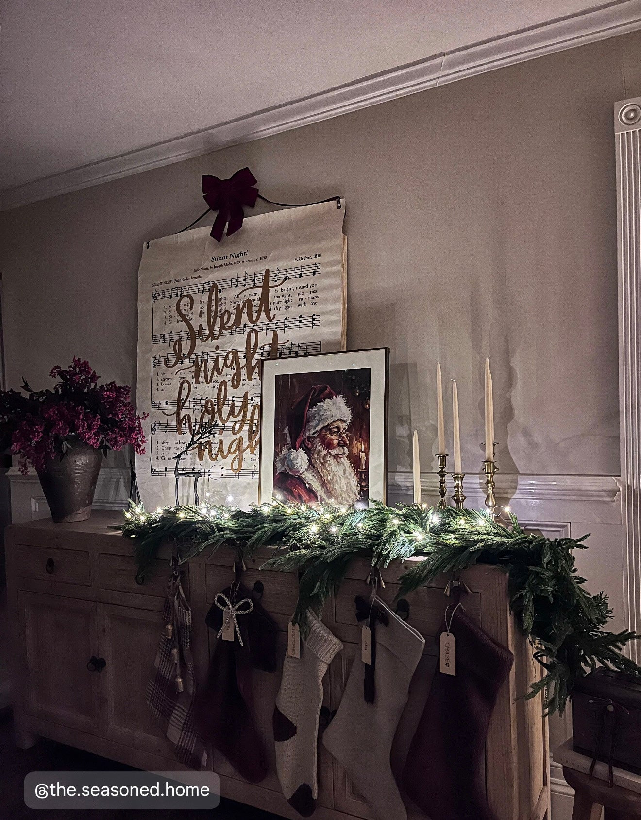 Silent Night Paper Artwork | Cottage and Key