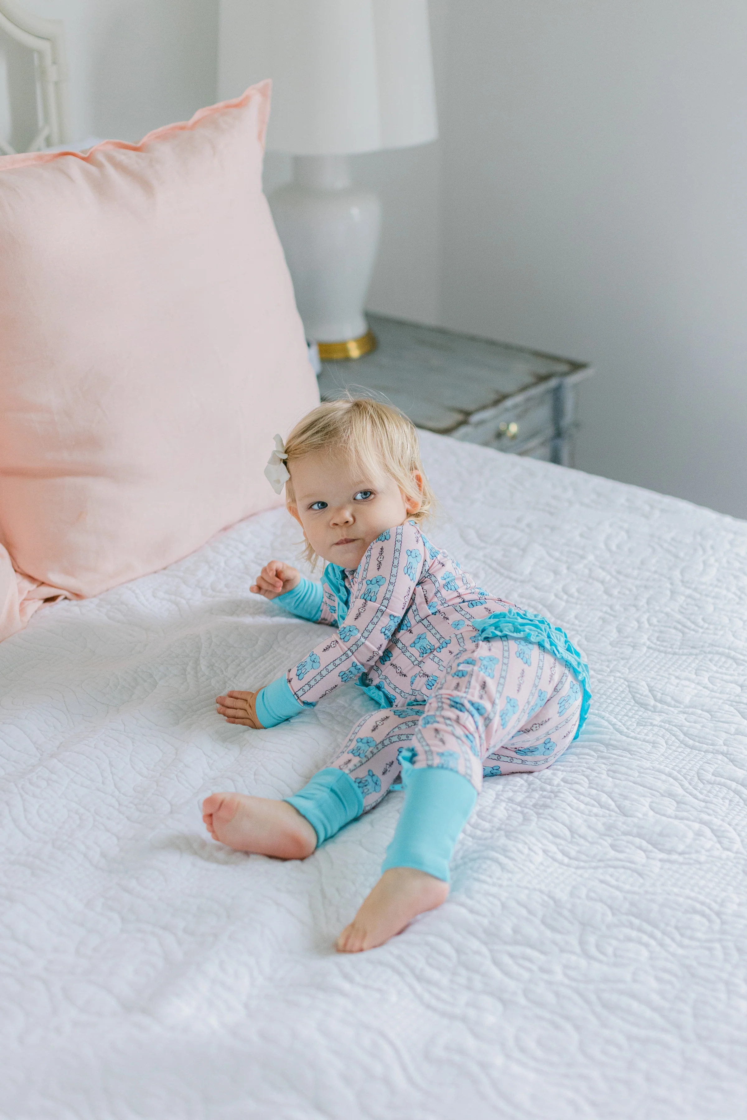 Gigi Premium Ruffle Romper | Poppy Kids Co