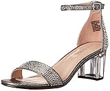 Steve Madden Girls Shoes Girls Carrson Heeled Sandal, Pewter, 5 Big Kid | Amazon (US)