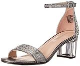Steve Madden Girls Shoes Girls Carrson Heeled Sandal, Pewter, 5 Big Kid | Amazon (US)