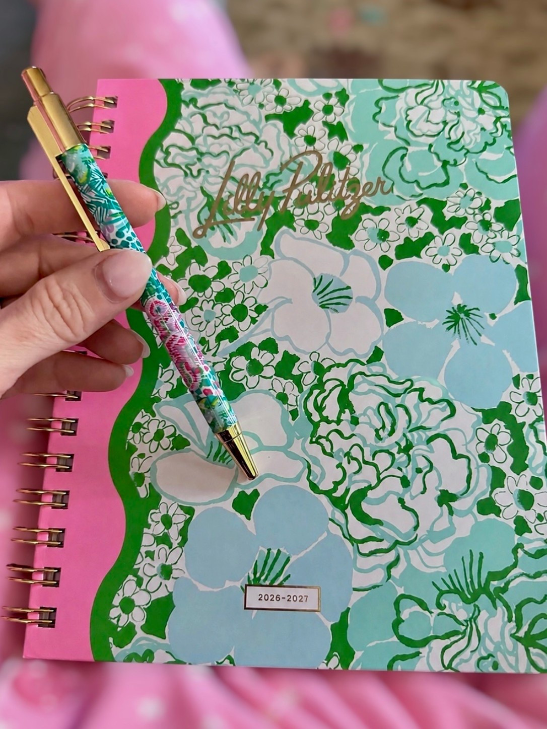 Lilly Pulitzer Planner & Pen Set 💗🖊️📖

Adding a little color and organization to my day with this gorgeous Lilly Pulitzer planner and matching pen! 🌸✨ The vibrant floral print, gold accents, and cheerful colors make planning feel a lot more fun. I love that this 17-month agenda includes stickers, pockets, tabs, and plenty of space for everything from appointments to content planning and family schedules.

The coordinating Lilly Pulitzer pen is the perfect finishing touch and makes this set feel extra special. 💕 Whether you’re planning for school, work, content creation, or everyday life, this planner is both functional and beautiful.

Bright planner inspiration, Lilly Pulitzer stationery, floral agenda, cute office supplies, colorful planner accessories, desk organization ideas, back-to-school essentials, teacher gifts, planner lover finds, preppy desk accessories, pink and green aesthetic, organization must-haves. 🌷✨

#LTKHome #LTKWorkwear #LTKmomlife