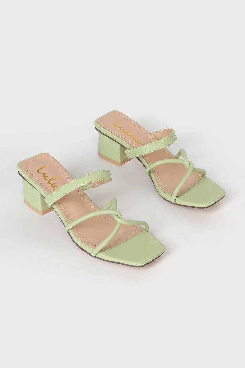 Leylia Green High Heel Sandals | Lulus (US)