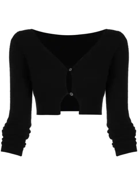 knitted button-front cardigan | Farfetch (AU)