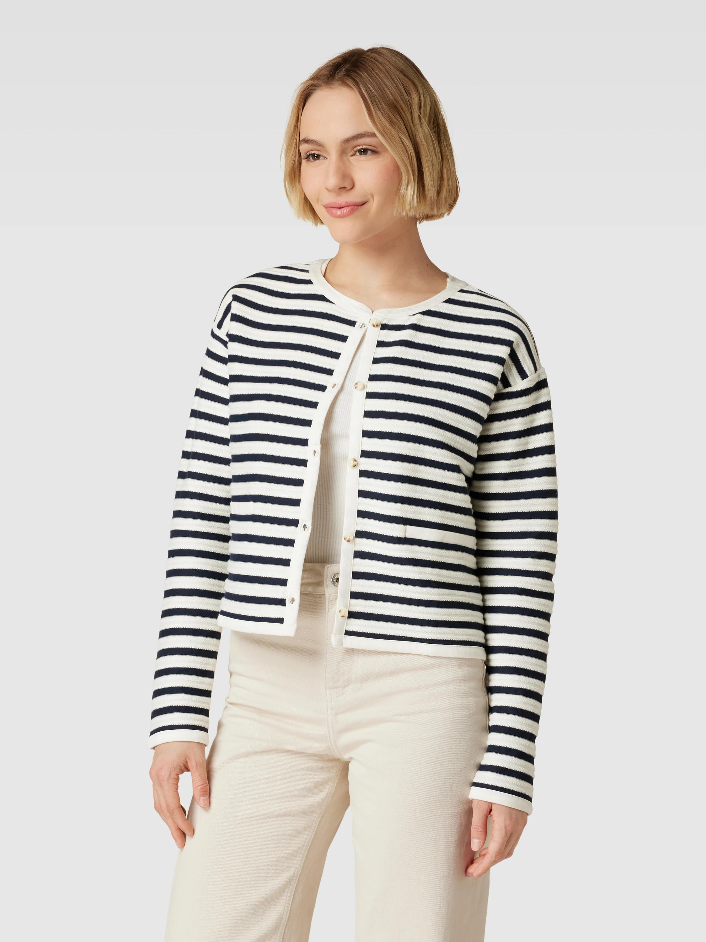 Esprit Cardigan mit Streifenmuster (marineblau) online kaufen | Peek & Cloppenburg* Düsseldorf DE