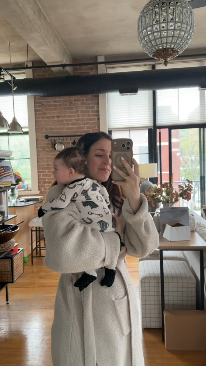 Friday mommy and mini OOTD in our pajamas. My barefoot dreams robe dupe from Amazon is literally my favorite thing ever. I got the largest size. Daphne’s western print pajamas are old from Kiki and Lulu Co - linking some other western print fav pjs 

#LTKmomlife #LTKootd #LTKBaby