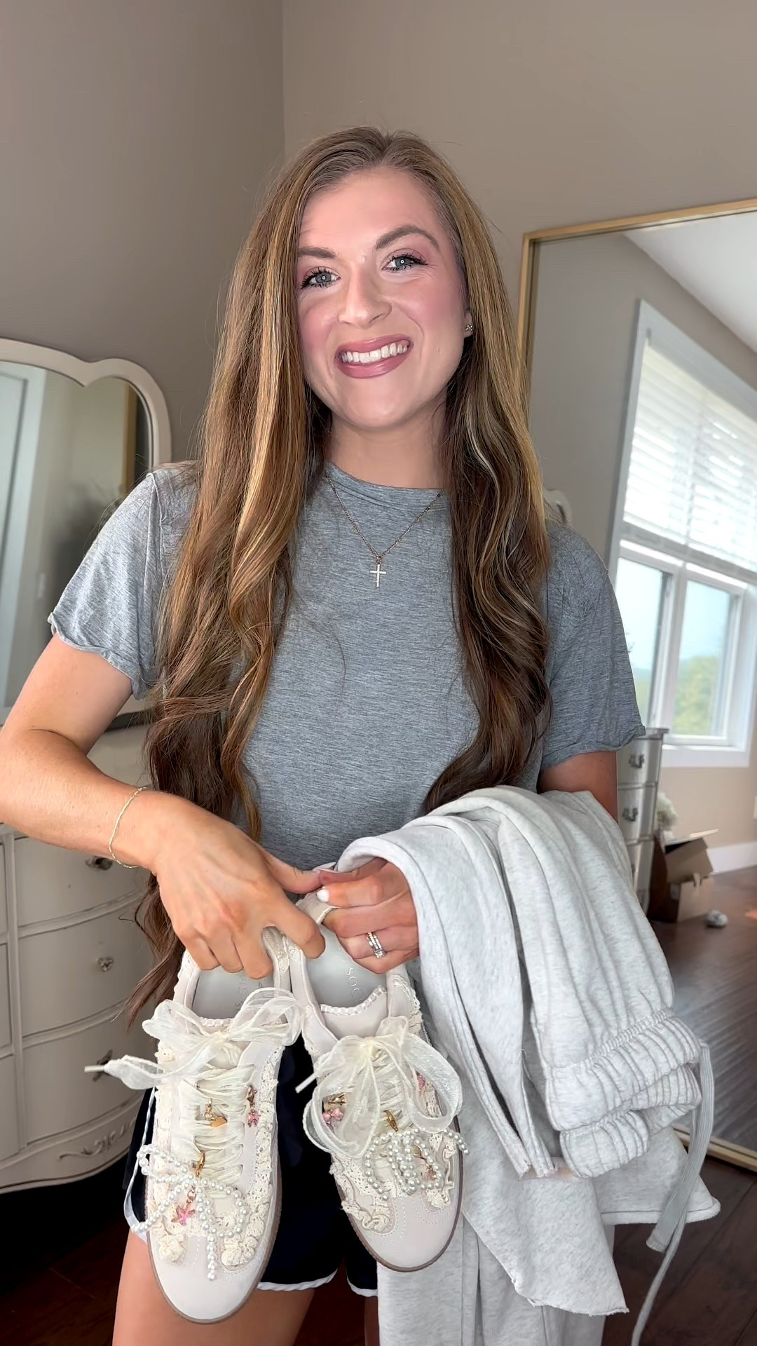 Travel day ootd featuring a comfy amazon set, pinklily sneakers (code: ShelbyR), and the best iflyluggage ✨✨ 

#LTKStyleTip #LTKSeasonal #LTKTravel