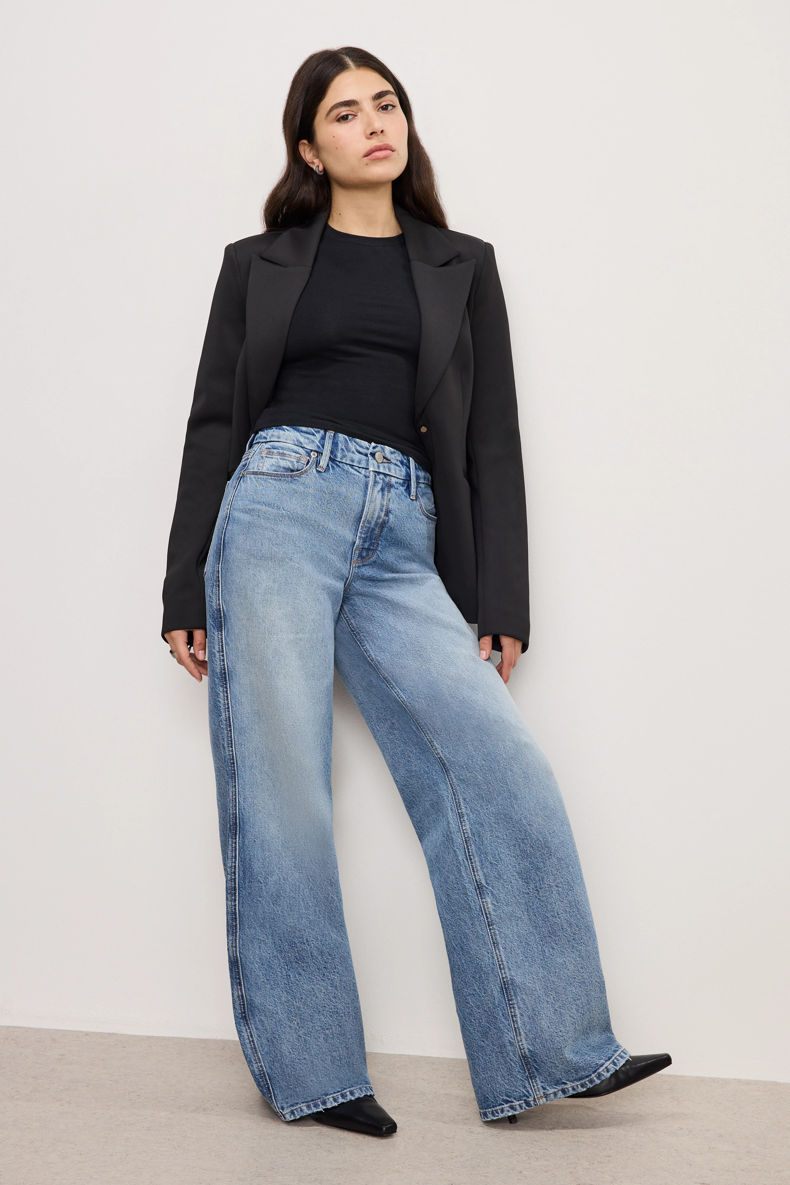 GOOD PETITE SKATE JEANS | INDIGO756 - GOOD AMERICAN | Good American