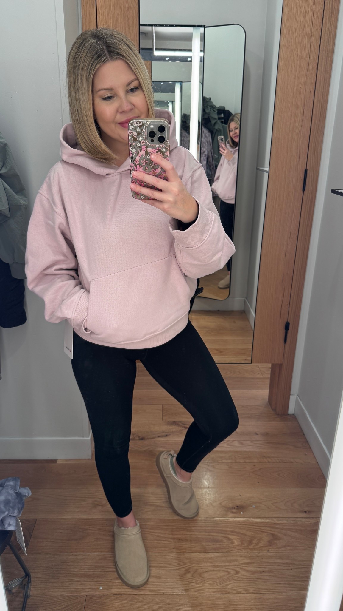 This hoodie is next-level comfortable 🤍
I’m wearing a size small, which is my true size, but I’d size up if you want a more oversized fit.

If you love a cozy hoodie, this one has that lived-in, broken-in feel right away. Honestly… I like this way more than the scuba hoodies — it’s softer, more relaxed, and something I’d grab for daily wear. I would absolutely buy this on repeat.

The leggings are true to size, wearing a size 4 in the 25” length. I’m 5’3 and this length fits perfectly.

Finished with cozy mini boots for an easy everyday outfit.

everyday outfit, casual outfit, athleisure outfit, winter outfit, spring outfit, cozy outfit, hoodie outfit, oversized hoodie outfit, lounge outfit, leggings outfit, yoga pants, workout pants, casual athleisure, comfy outfit, daily outfit, long sleeve hoodie, basic layers, ugg microboot outfit, ugg boots outfit, cozy boots outfit

#LTKwinter #LTKcanada #LTKfitness