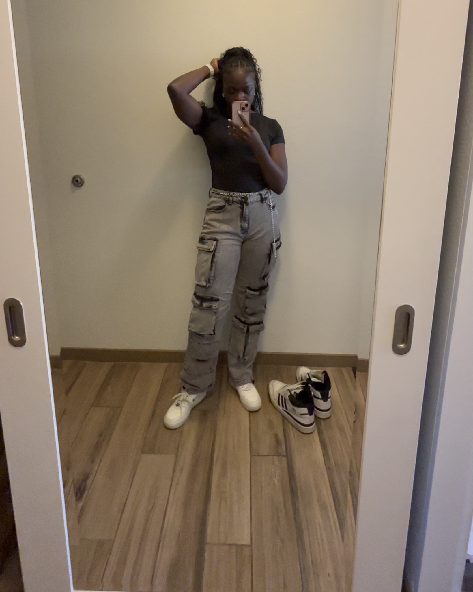 Women cargo jeans winter style airport basics ootd black bodysuit cargo pants sale

#LTKFindsUnder50 #LTKSaleAlert #LTKStyleTip