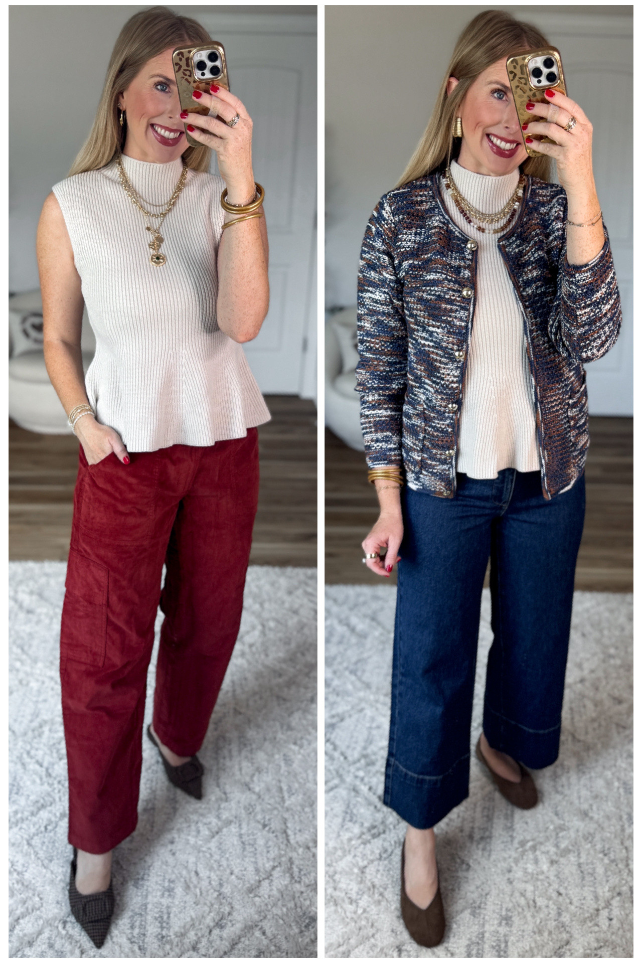 2 ways to wear this mock neck sweater from Walmart!

#LTKootd
