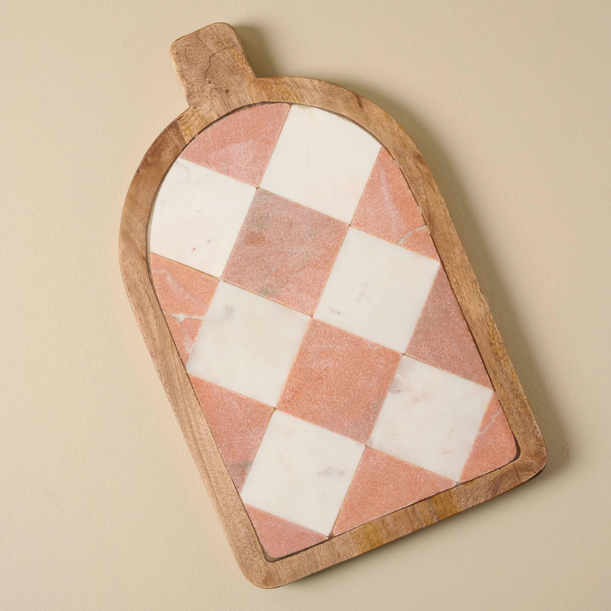 Carmella Checkered Marble Serving Board | Magnolia