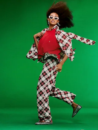 Printed Flannel Pajama Pant Set for Women | Old Navy (US)