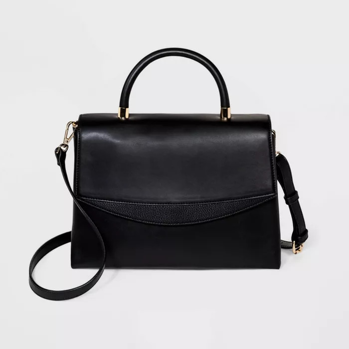 Magnetic Closure Top Handle Satchel Handbag - A New Day™ | Target