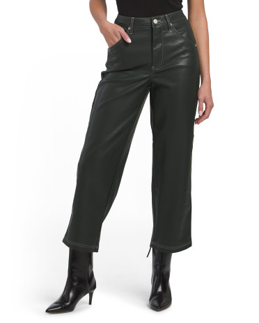 Baxter Faux Leather Carpenter Pants | TJ Maxx