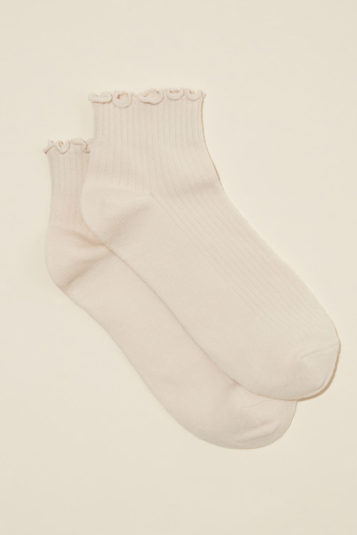 Frill Ribbed Ankle Sock | Cotton On (US)