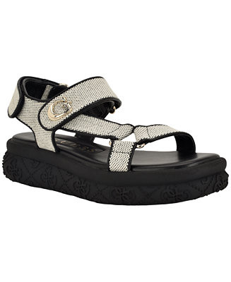 Women's Lanara Strappy Sporty Quattro G Platform Footbed Sandals | Macy's