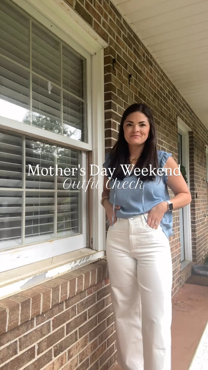 Mother's Day weekend fit check🫶🏻 

Found the perfect denim on Amazon—so flattering and the quality is chef’s kiss. Run, don’t walk!
#MothersDayStyle #AmazonFinds #OOTD #DenimOnPoint #WeekendFit #MomStyle #AmazonFashion #SpringStyle #CasualChic #FitCheck #ReelStyle #StyleInspo #OutfitInspo

#LTKFindsUnder50 #LTKFamily #LTKStyleTip
