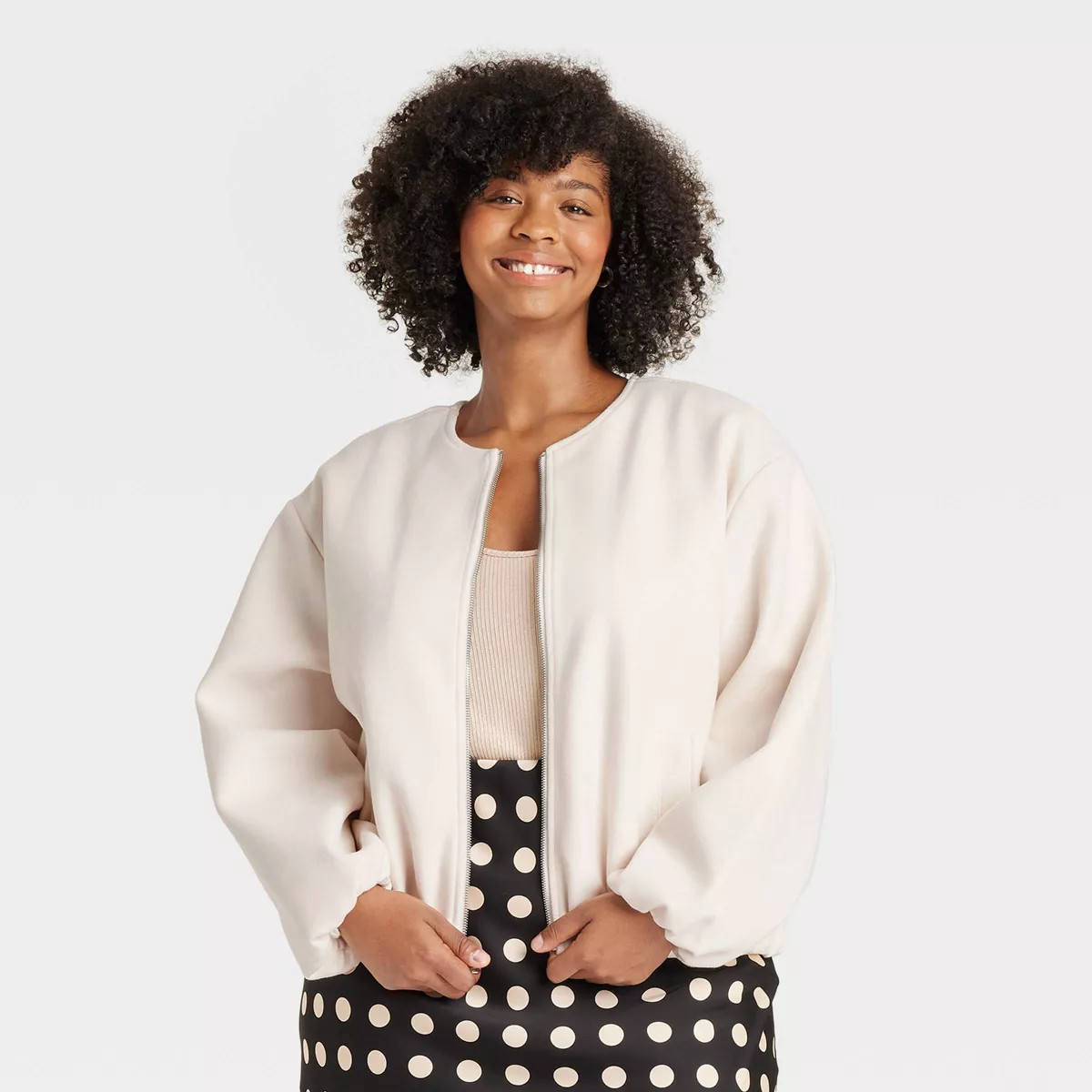 Women's Felt Bomber Jacket - A New Day™ | Target