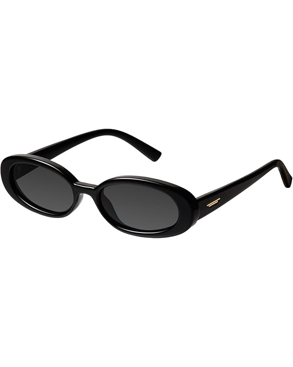 mosanana Retro Tiny Oval Sunglasses for Women with Small Face Narrow Style MS52360 | Amazon (US)