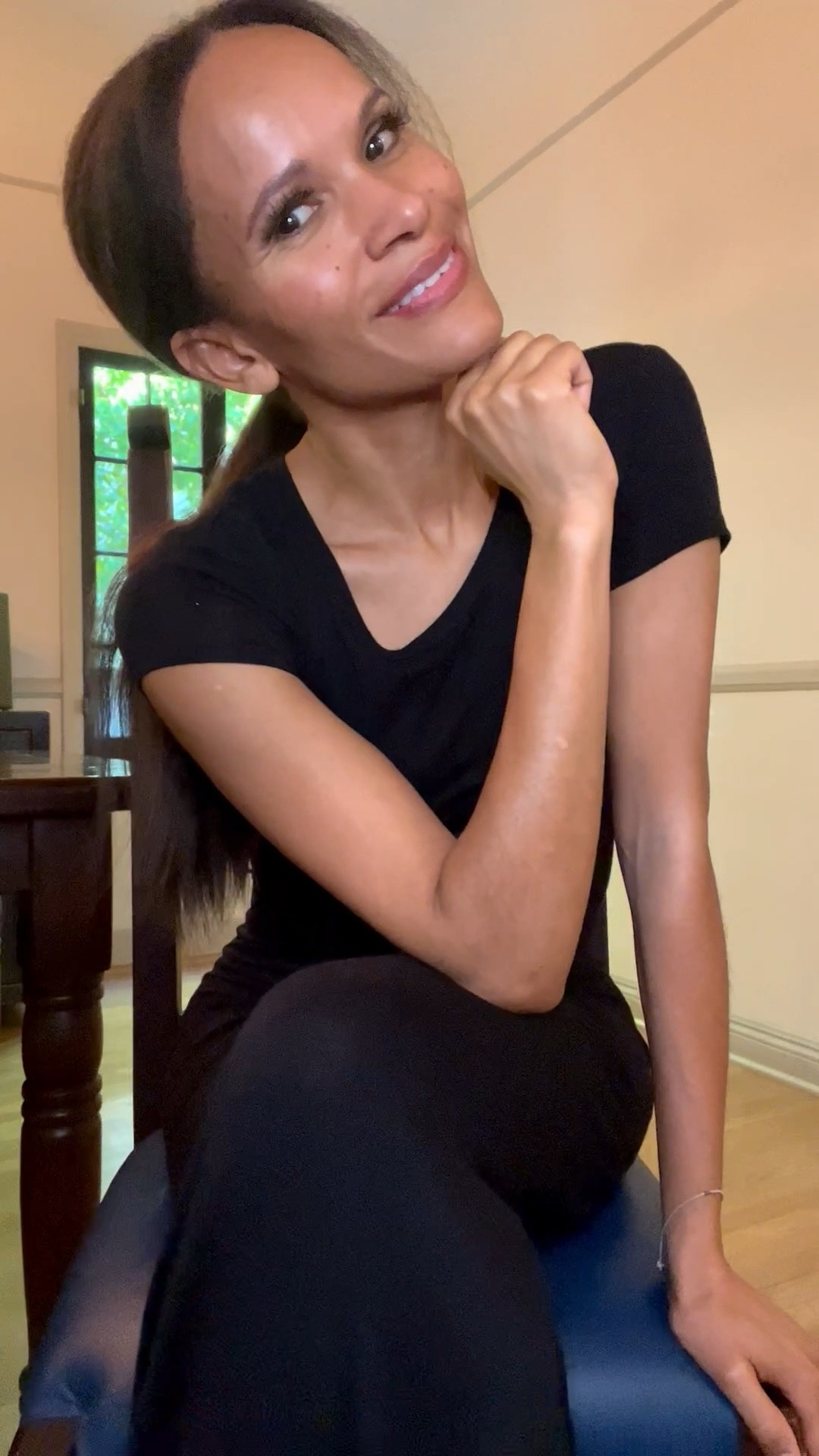 Contemplating the simple long black t-shirt dress. What’s not to love?

#LTKdayinmylife #LTKootd