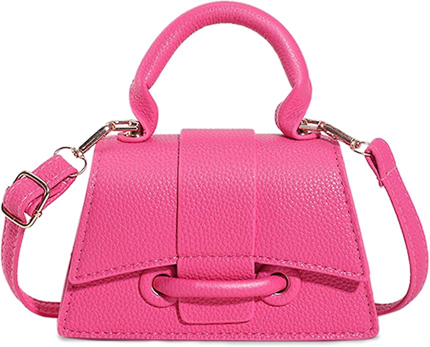 FALETO Mini Purses for Women Cute Top Handle Crossbody Bag Stylish Tiny Clutch Handbag with Strap | Amazon (US)