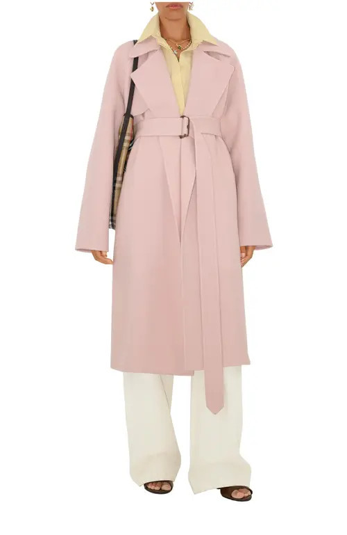 burberry Cashmere Wrap Coat in Bouquet at Nordstrom, Size 4 | Nordstrom