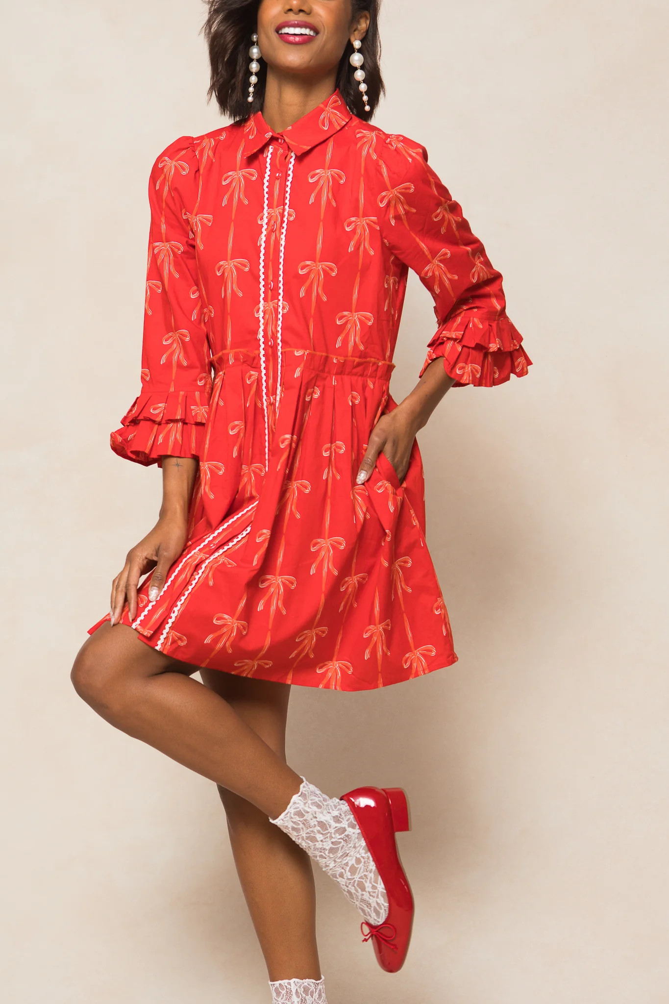 Bowie Dress in Red | Ivy City Co