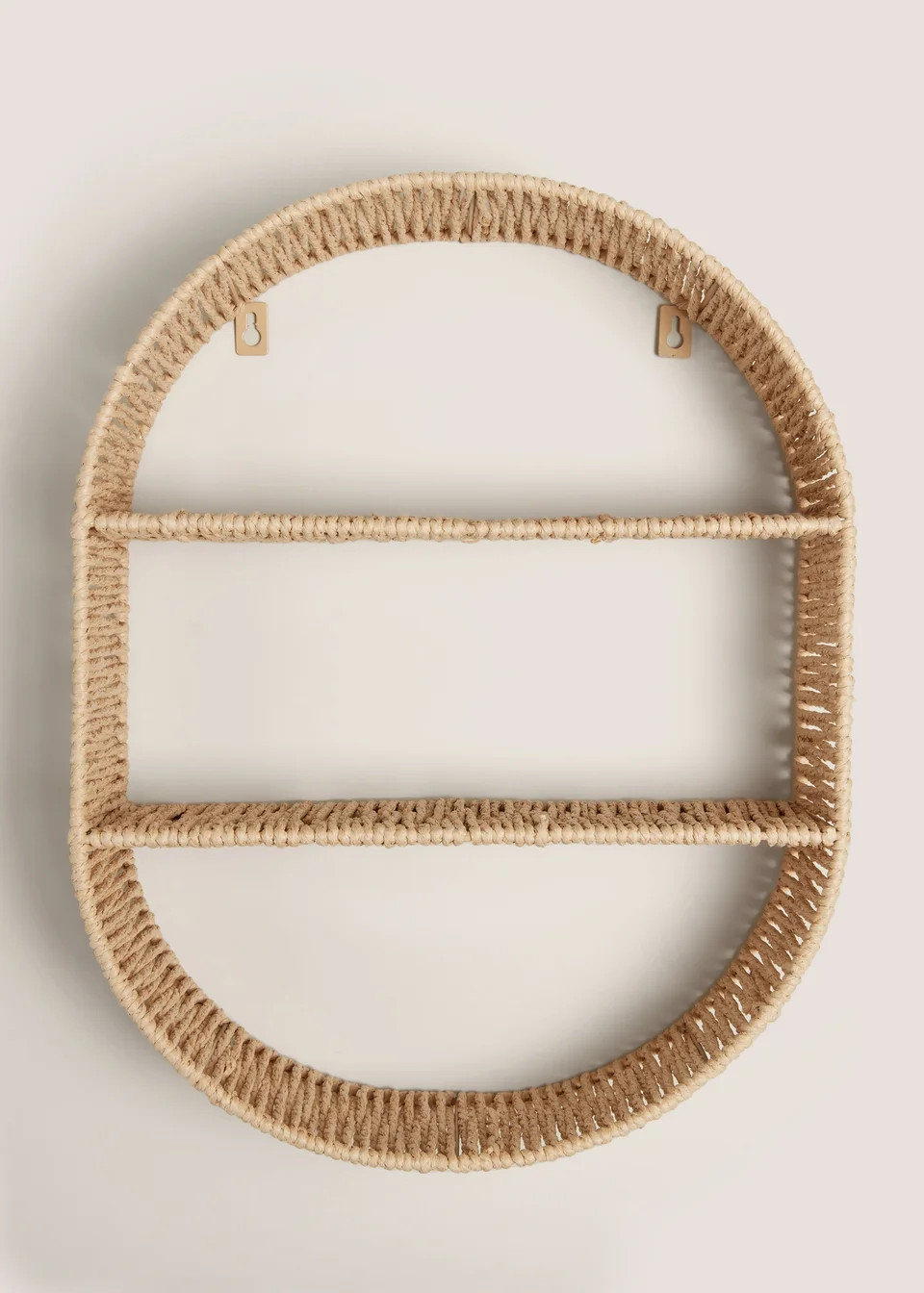 Natural Cabana Oval Shelf (35cm x 45cm x 13cm) | Matalan (UK)