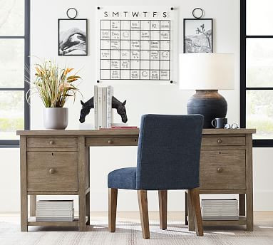Farmhouse 70" Desk with Drawers | Pottery Barn (US)