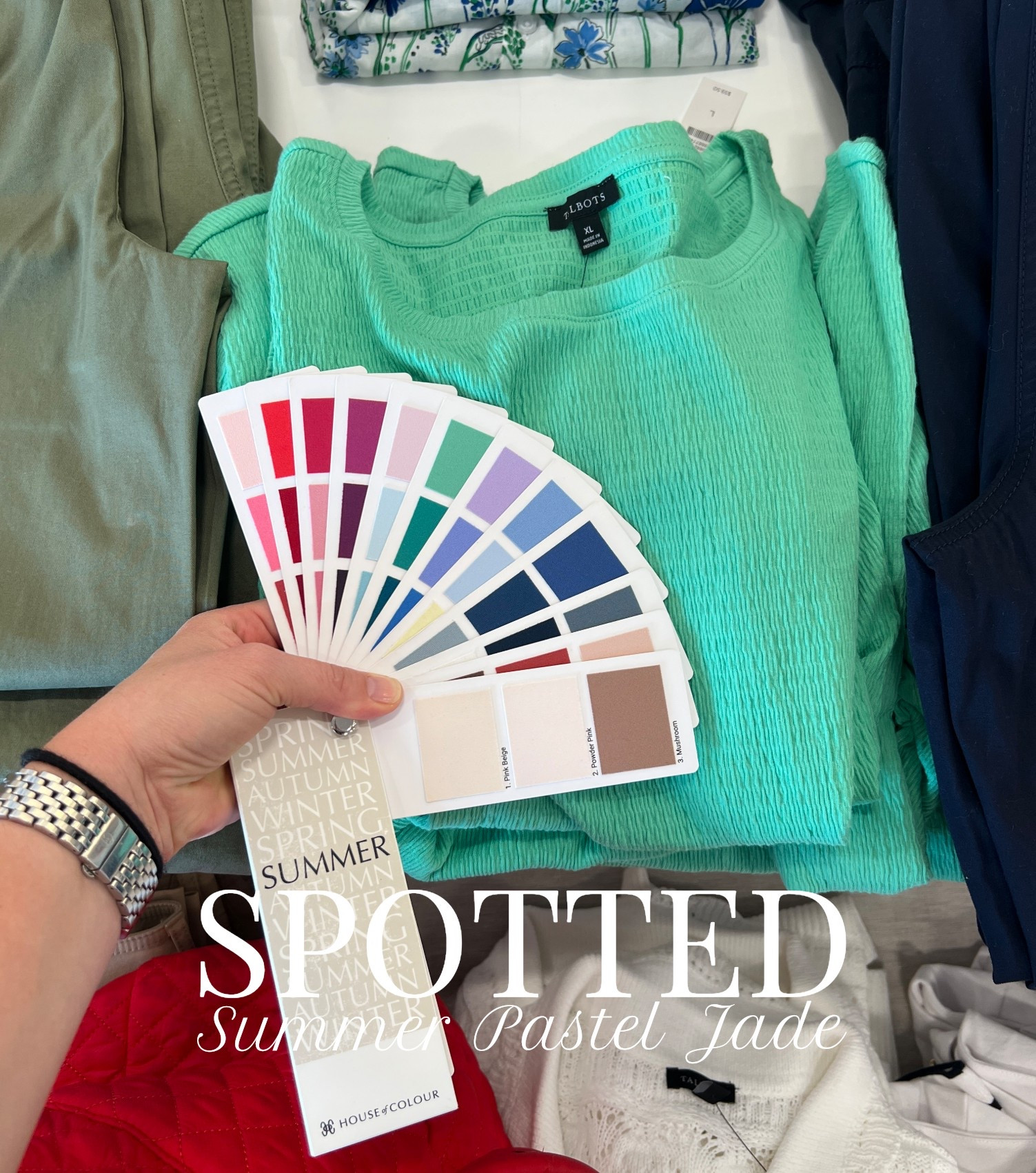 Summer’s Pastel Jade can be hard to find and is such a beautiful, soft color! 