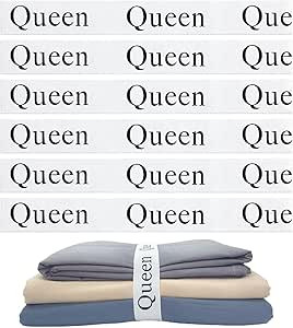 Yermivie 6 Pieces Bed Sheet Organizer Bands, Sheet Organizers and Storage Label Bands, Sheet Labe... | Amazon (US)