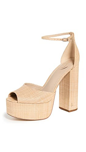 Sam Edelman Women's Kori Platform Sandal, Bleached Beechwood, 9.5 | Amazon (US)