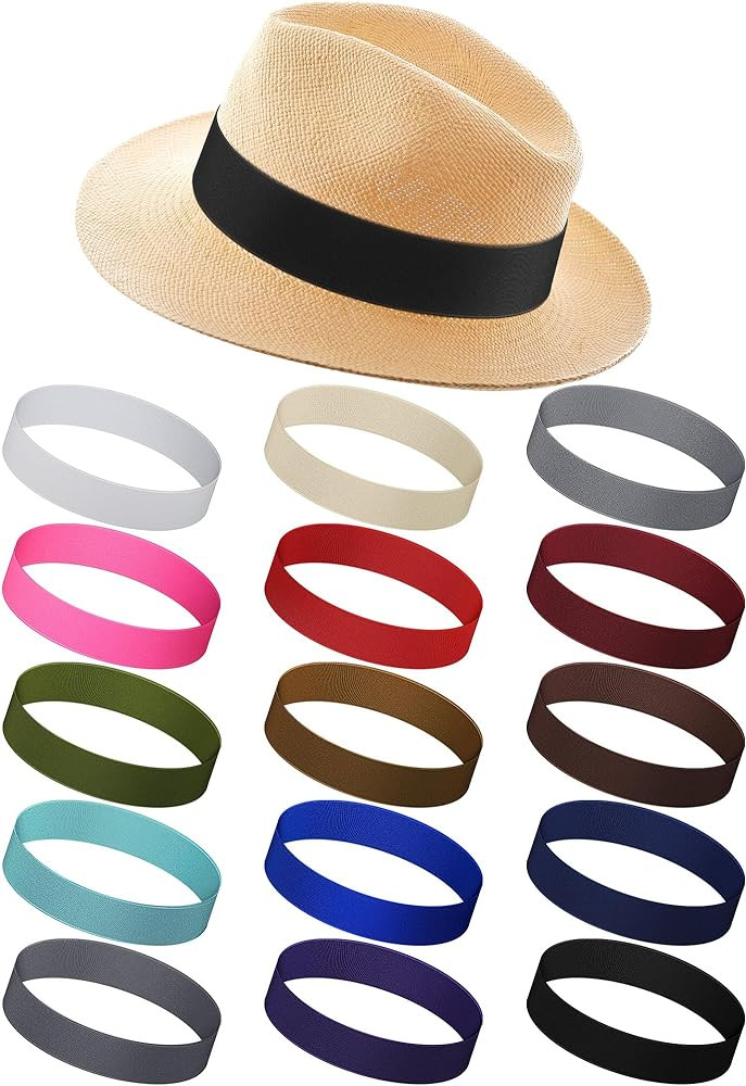 Liitrsh 15 Pcs Hat Band Stretchable Ribbon for Panama, Western Cowboy, Straw Hats - Accessories f... | Amazon (US)