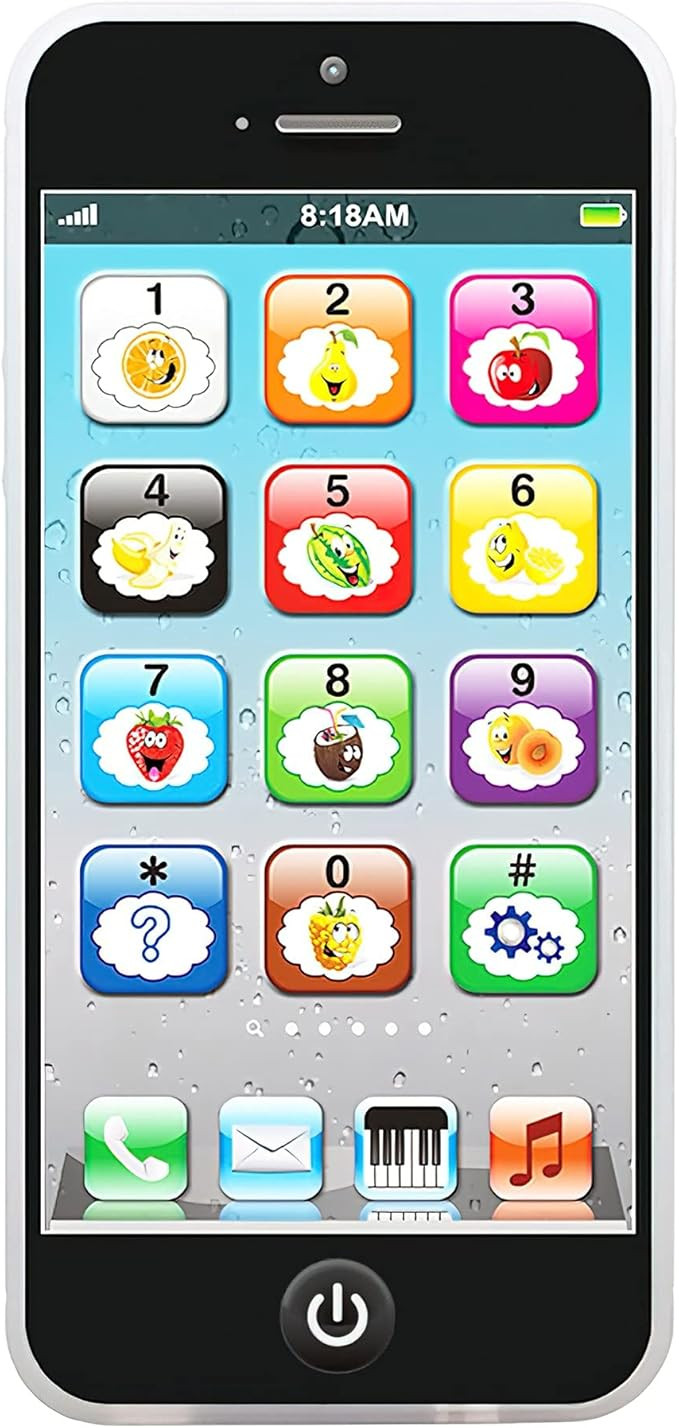 Wolmund Toy Learning Play Cell Phone with 8 Functions and Dazzling Lights for Toddler Baby Kids 1... | Amazon (US)