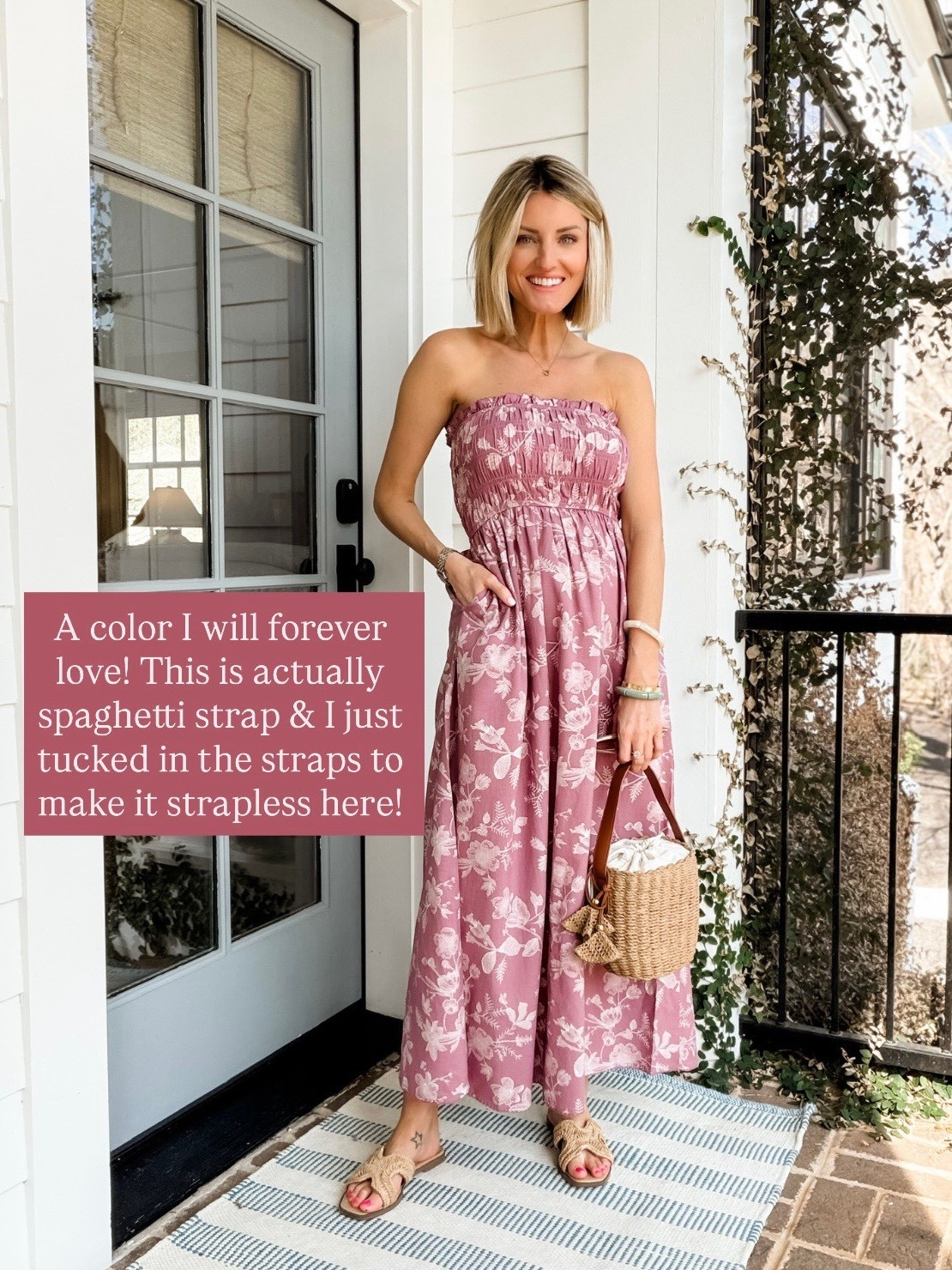 This mauve summer dress is perfect for dinner at the beach! It comes with straps, but I just tucked it in to make it strapless! Wearing S!

Loverly Grey, vacation dress, vacation looks, resort wear, Target

#LTKSeasonal