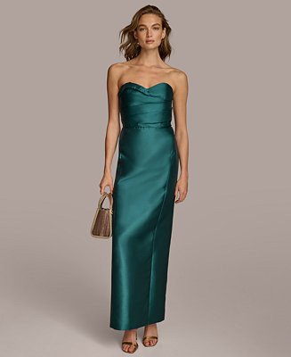 Donna Karan New York Women's Gathered Sweetheart Gown - Macy's | Macy's