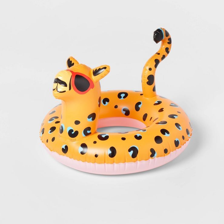 Kids' Cheetah Pool Float Orange - Sun Squad™ | Target