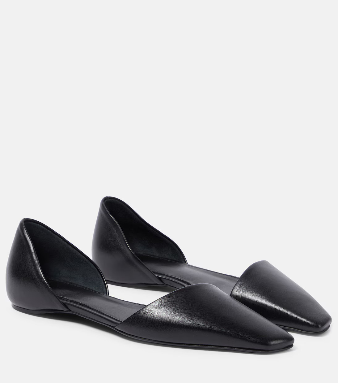 The Asymmetric D'Orsay leather flats | Mytheresa (US/CA)