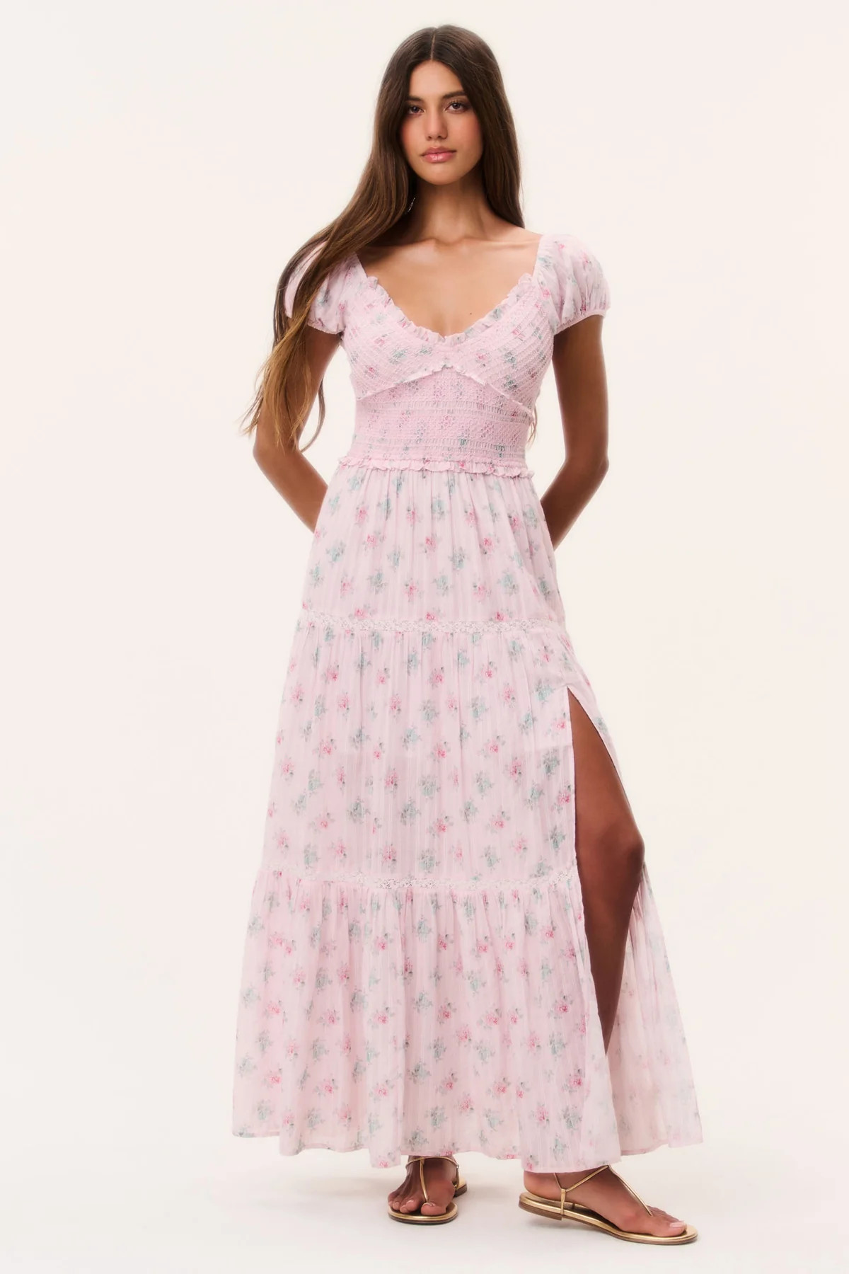 Amandla Floral Cotton Maxi Dress | LoveShackFancy