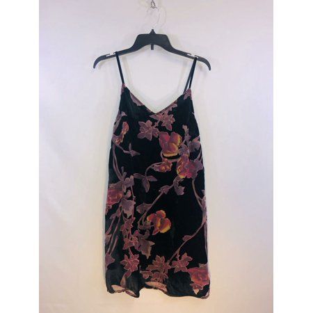 Gianni Bini Floral Velvet Dress S Black | Walmart (US)