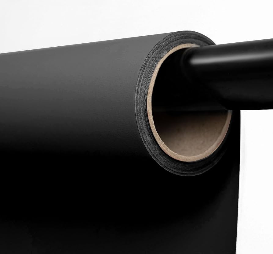 Kate Seamless Paper Backdrop Black Seamless Backdrop Paper Rolls (53''x16.4' Jet) | Amazon (US)