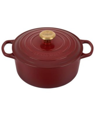 Le Creuset Signature Enameled Cast Iron 5.5 Qt. Round Dutch Oven - Rhone | Macy's