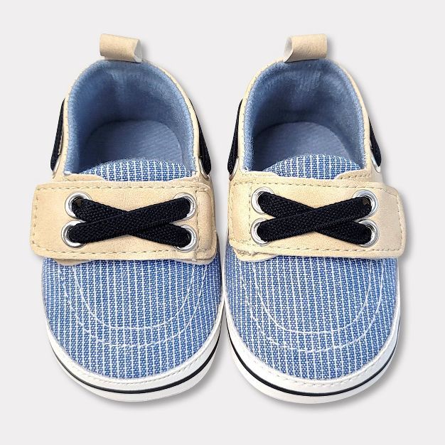 Baby Boy's Chambray Boat Shoes - Cat & Jack™ Blue | Target