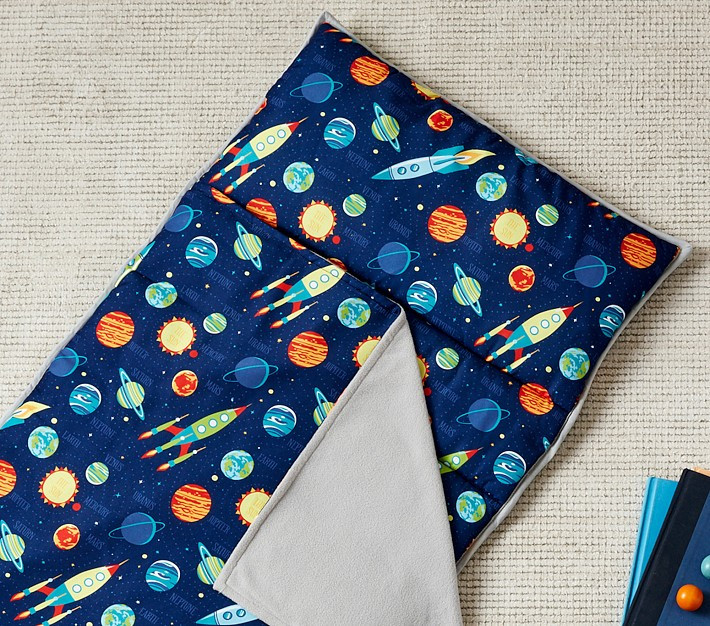Mackenzie Navy Solar System Nap Mat | Pottery Barn Kids