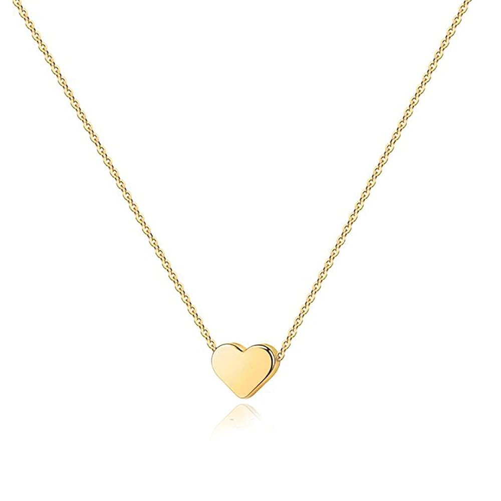 PAVOI 14K Gold Plated Cubic Zirconia Heart Necklace | Cute Dainty Love Pendant Necklaces for Wome... | Amazon (US)