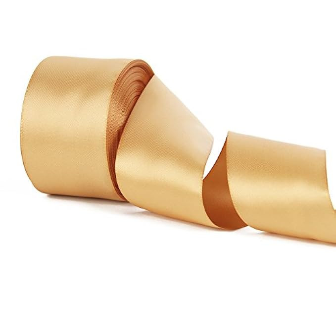 Double Face Satin Ribbon 20 Yards for Party Wedding Home Decoration Handmade Craft (2" Wide, 690 Old | Amazon (US)