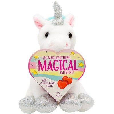 Unicorn Plush Valentine's Day Heart Box - 1oz | Target