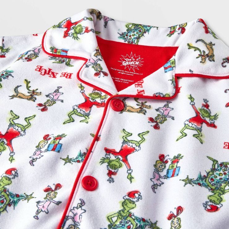 Kids' Dr. Seuss Grinch Coat Pajama Set | Target